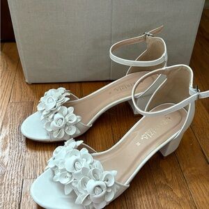 White Bridal Sandals